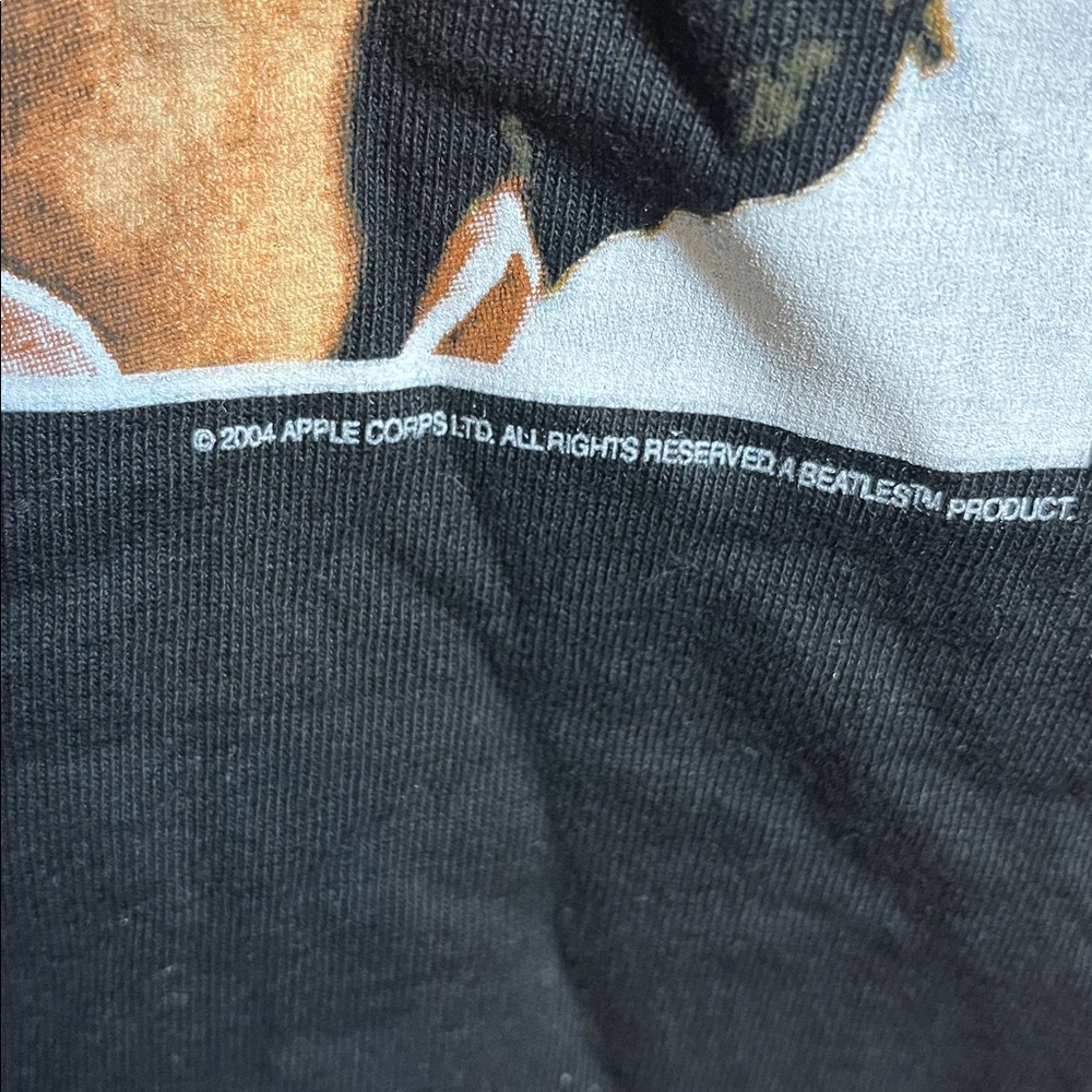 Vintage The Beatles Black 'Let It Be' Graphic Tee - Picture 3 of 6